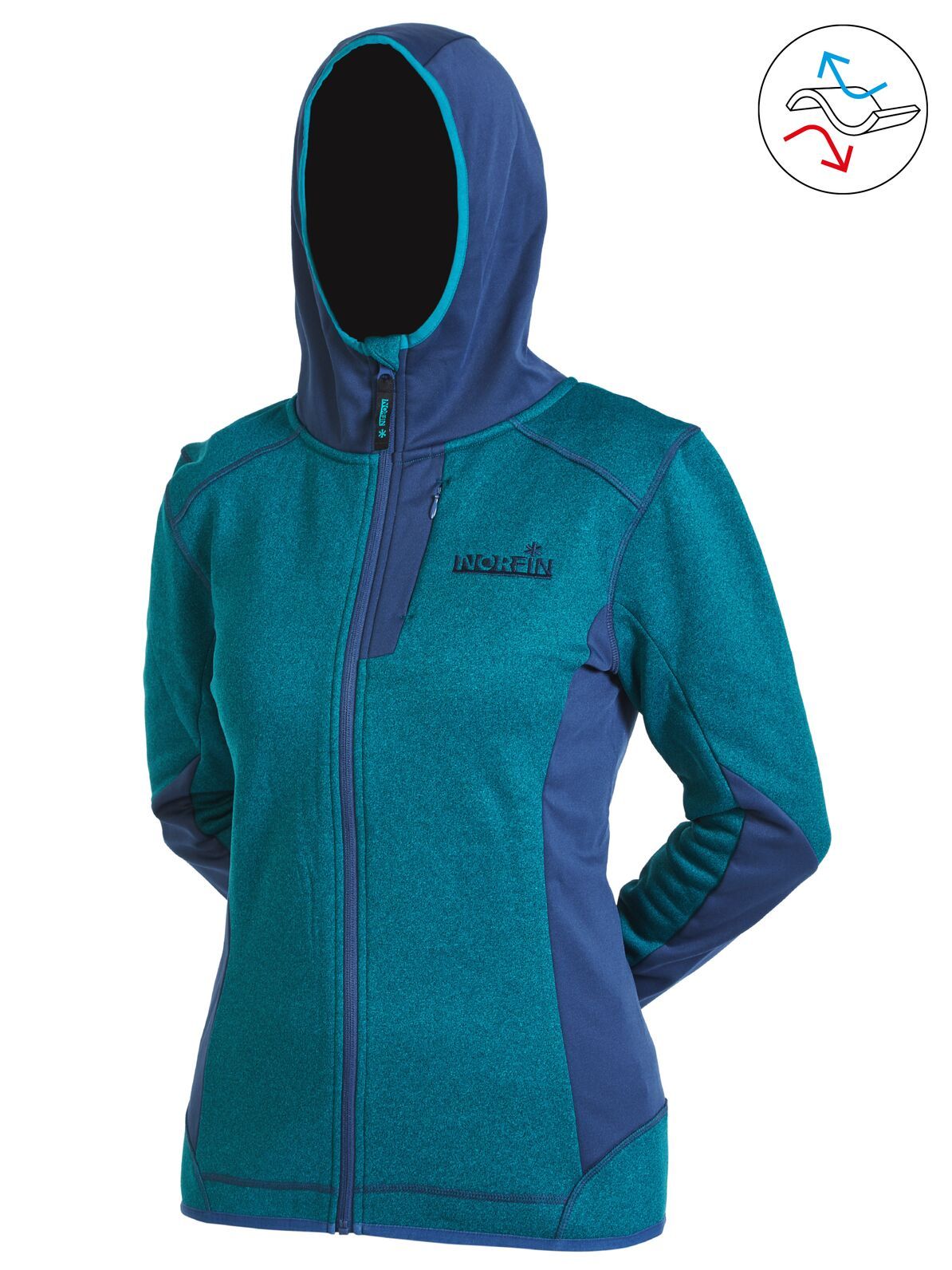 Джемпер флисовый Norfin Women OZONE DEEP BLUE 00 р. XS Джемпер флисовый Norfin Women OZONE DEEP BLUE 00 р. XS