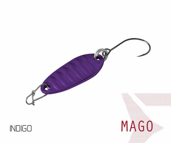 Блесна колеблющаяся Delphin MAGO Spoon / 2,0g - INDIGO Блесна колеблющаяся Delphin MAGO Spoon / 2,0g - INDIGO