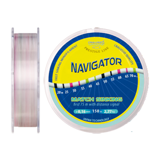 Леска CRALUSSO Navigator Match Sinking 150m - 0,18мм 3,30кг Леска CRALUSSO Navigator Match Sinking 150m - 0,18мм 3,30кг