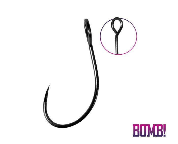 Крючки форелевые без бородки DELPHIN BOMB! Single Hook Barbless -  №10 / 10шт.