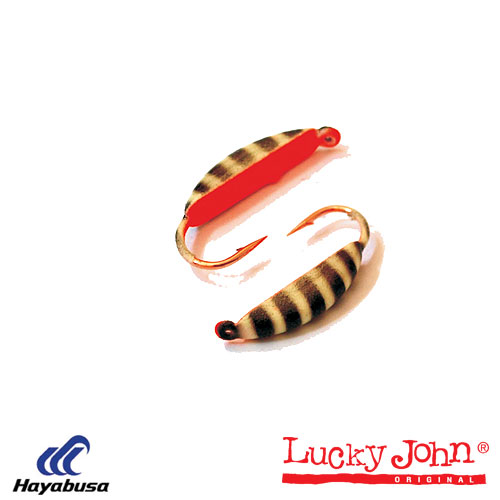 Мормышка вольфрамовая Lucky John БАНАН с петел. и люминофор 025 / 044