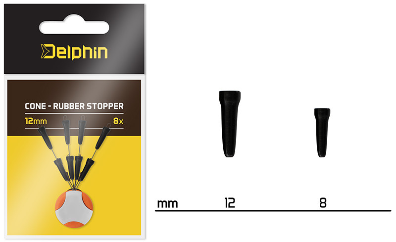 Конус для фидерной оснастки DELPHIN Cone - Rubber stopper / 8mm - 8шт. Конус для фидерной оснастки DELPHIN Cone - Rubber stopper / 8mm - 8шт.