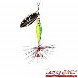 Блесна вращающаяся Lucky John TRIAN BLADE LONG 6.0г цв.008