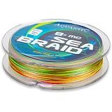 Леска морская плетеная AQUANTIC® 8x MC Sea Braid - 0.13mm / 9.8kg / 300m - Multicolor