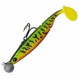 Виброхвост оснащенный MADCAT® RTF SHAD - 40g - FIRETIGER UV