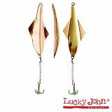 Блесна вертикальная зимняя Lucky John GLIDER с цеп. и тр. 10.0г GC блистер