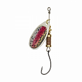Блесна вращающаяся DAM SINGLE HOOK SPINNER - Rainbow Trout №1 / 3g