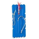 Оснастка морская AQUANTIC® Bite Over Rig - №8/0+1/0 / 0.80mm / 130cm - Red