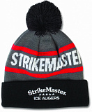 Шапка с помпоном STRIKEMASTER - Black Grey Red