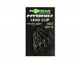 Клипса безопасная с кольцом KORDA Hybrid Lead Clips Silt