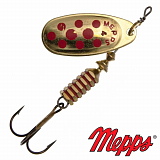 Блесна Mepps COMET DECOREE OR points rouge №4 8гр.