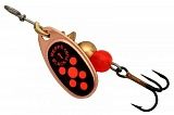 Блесна Mepps COMET BLACK FURY CU FLUO ORANGE №1 3,5гр