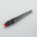 Приманка поролоновая 3D Ex WORM Black 10см под офсетный крючок № 1, 2, 4
