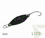 Блесна колеблющаяся Delphin LIFO Spoon / 2,5g - NEON