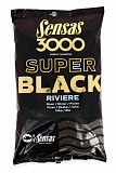 Прикормка Sensas 3000 Super BLACK Riviere 1кг