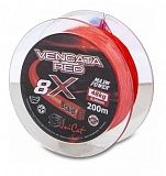 Леска плетеная UNI CAT VENCATA RED 8-X Line / 200m / 0.37mm / 34kg