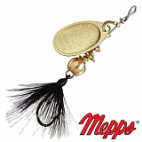 Блесна вращающаяся Mepps Aglia Mouche 0 #OR/NR 2.5gr Золото/Черный
