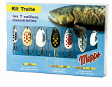 Набор блесен Mepps Aglia Kit Truite 7шт для ловли форели
