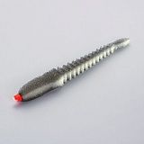 Приманка поролоновая 3D Ex WORM WBlack 12см под офсетный крючок № 1/0, 2/0, 3/0