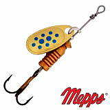 Блесна Mepps COMET DECOREE OR points bleus № 00 1,5гр.