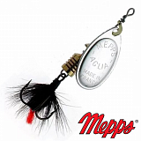 Блесна вращающаяся Mepps Aglia Mouche 2 #AG/NR 4.5gr Серебро/Черный