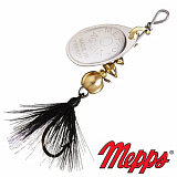 Блесна вращающаяся Mepps Aglia Mouche 0 #AG/NR 2.5gr Серебро/Черный