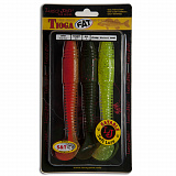 Виброхвосты съедобные искусственные LJ Pro Series TIOGA FAT MIX1 14.7см 3шт