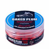 Бойлы насадочные плавающие Sonik Baits BAKED PLUM Fluo Pop-ups 10 мм 50мл (Печеная слива)