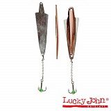 Блесна вертикал. зим. Lucky John WING с цеп. и тр. 05.5г CS блистер