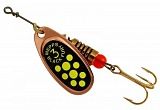 Блесна Mepps COMET BLACK FURY CU FLUO CHART №3 6,5гр