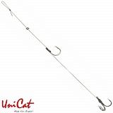 Готовые оснастки на сома UNI CAT SINGLE & TREBLE Hook Rig №4/0 + 1/0 - 110cm / 67kg
