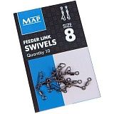 Вертлюг с карабином MAP Feeder Link Swivel / 10шт.