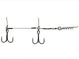 Остнаска стал. Lucky John STINGER SSW 1х7 3,5+8,0cm, оснащ. тройником №02/0 1шт.