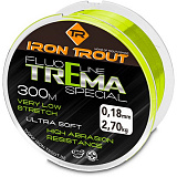 Леска для ловли форели IRON TROUT TREMA Special - 300m / 0,18mm / 2.70kg - Fluo Green