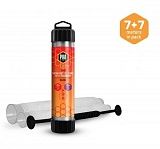 Сетка растворимая в тубусе с поршнем 2в1 Delphin PVA N’Tastic Mesh / 7m x 23mm + 7m x 35mm