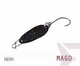 Блесна колеблющаяся Delphin MAGO Spoon / 2,0g - NEON