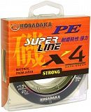 Леска плетен. Kosadaka "SUPER PE X4" 150м, dark green 0,16мм 8,6кг