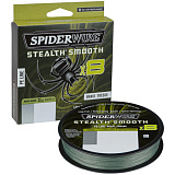 Леска плетеная SPIDER WIRE® STEALTH® SMOOTH X8 PE BRAID - 0.33mm / 300m / 38.1kg - MOSS GREEN