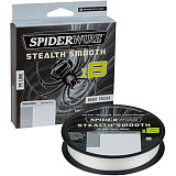 Леска плетеная SPIDER WIRE® STEALTH® SMOOTH X8 PE BRAID - 0.15mm / 300m / 16.5kg - TRANSLUCENT