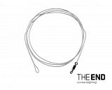 Противозакручиватель флюорокарбоновый с вертлюгом Delphin THE END FLRcarbon Leader / 80 cm / 30lbs
