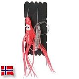 Оснастка морская AQUANTIC® Flashlight Octopus Rig - №12/0 + 12/0 / 70cm / 1.2mm