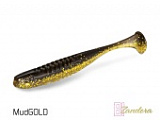 Виброхвост плавающий DELPHIN ZANDERA UVs / 10cm / MUD GOLD - 5шт.