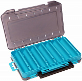 Коробка Kosadaka TB-S31D-BLU, 20*13.5*3.5см для воблеров, двухсторонняя, тёмно-голубая