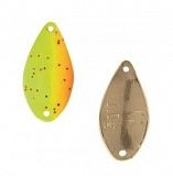Блесна колеблющаяся HERAKLES SPIKE 1,0gr Chartreuse Orange/Gold