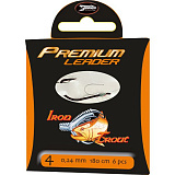 Поводки готовые IRON TROUT Premium Leader  - 50cm / 0,22mm / №6 - 6шт.