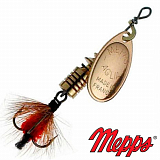 Блесна вращающаяся Mepps Aglia Mouche 1 #CU/RG 3.5gr Медь/Красный