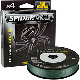 Леска плетеная SPIDER WIRE® STEALTH® DURA X4 PE BRAID - 0.20mm / 150m / 17.0kg - MOSS GREEN