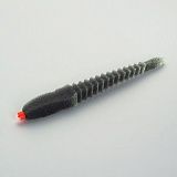 Приманка поролоновая 3D Ex WORM Black 12см под офсетный крючок № 1/0, 2/0, 3/0