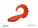 Твистер DELPHIN TWISTA UVs / 8cm / BERRY - 5шт.