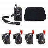 Комплект сигнализаторов поклевки на сома UNI CAT SENSIBLE CAT Limpid Black 4+1 Set